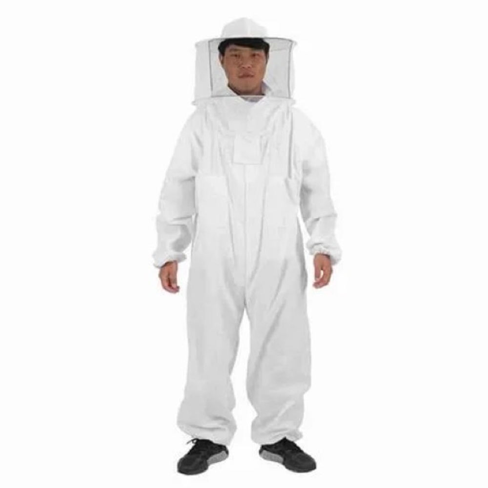 Halloween BeeKeeper Costume Hat Net & Coveralls XXL